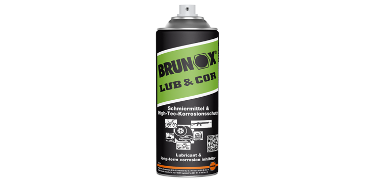 Aukštos kokybės tepimo priemonė BRUNOX Lub Cor 400ml